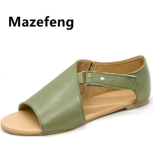 Mazefeng Women Sandals Waterproo Sli on Round Female Slippers Casual Comfortable Outdoor Fashion Sunmmer Plus Size Shoes Women