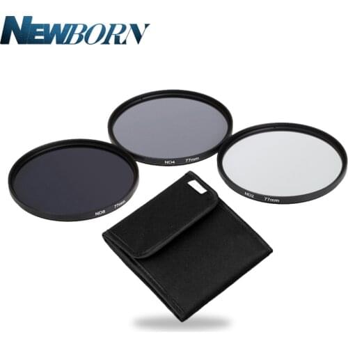 Camera lenses ND Filter 49mm 52mm 55mm 58mm 62mm 67mm 72mm 77MM Neutral Density Filter Lens Set Kit ND2 ND4 ND8 ND 2 4 8