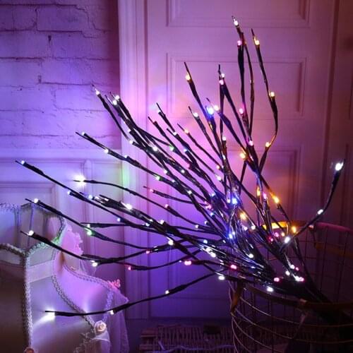 New Lights For Home Decoration Led Willow Branch Lamp Floral Lights 20 Bulbs Home Christmas Party Garden Decor Multiple Colors