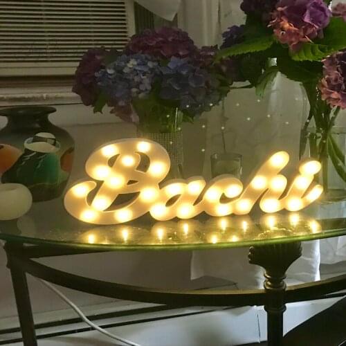 Personalized name LED lamp desk decoration letter wedding photography children decoration