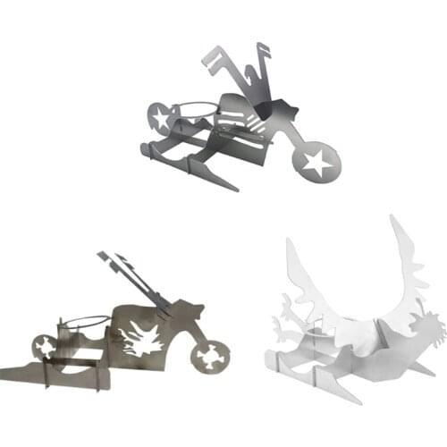 Beer Can Chicken Roaster Stand Vertical Chicken Roaster Stand Motorcycle Chicken Roaster Rack for Outdoor Grills