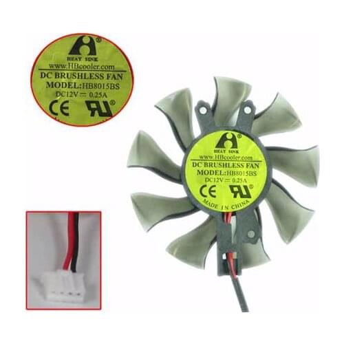 Heat Sink HBCooler HB8015BS DC 12V 0.25A Dia. 80mm C.T.C 48x46x16mm Server Cooling Fan