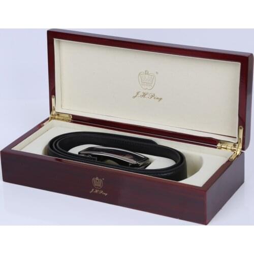 Genuine leather belt Leather Belt for Gift with box;Top-quality mens thicken wholesale