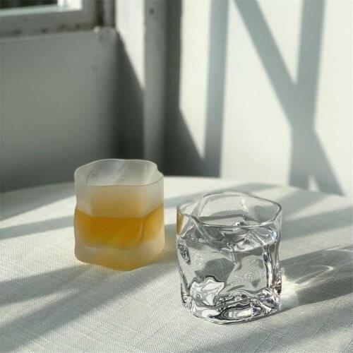 Ins Irregular Glass Whiskey Glass Coffee Cup Milkshake Glass
