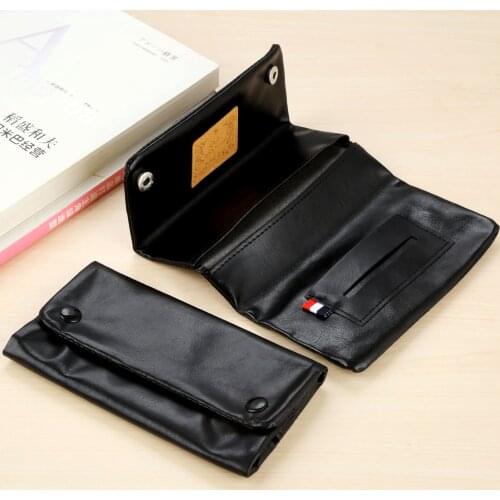 Random Color PU Leather Tobacco Bag Cigarette Rolling Pipe Tobacco Pouch Case Wallet Tip Paper Holder Smoking Accessories