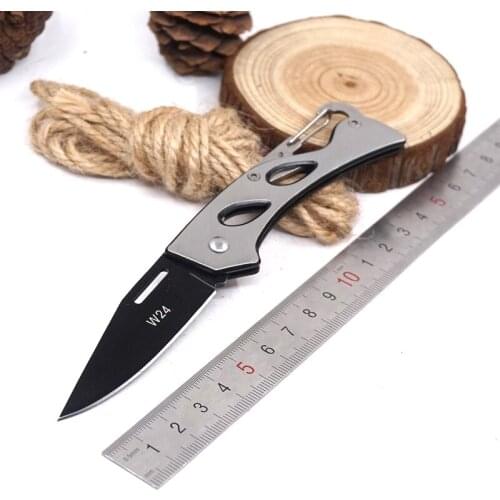 Survival Tactical Knife Folding Pocket Knife 440C Outdoor Hunting Knives with Keychain combat Camping Multi EDC tools