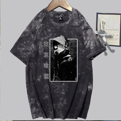 Tokyp Ghoul Anime Mens T Shirt Short Sleeve Hip Hop Unisex Tops