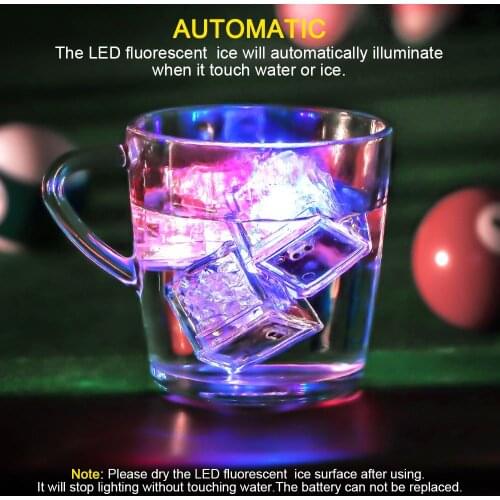 1/12pcs DIY light ice cube / colorful touch sensor night light / LED flash ice cubes Dropshipping Christmas Decoration Supplies