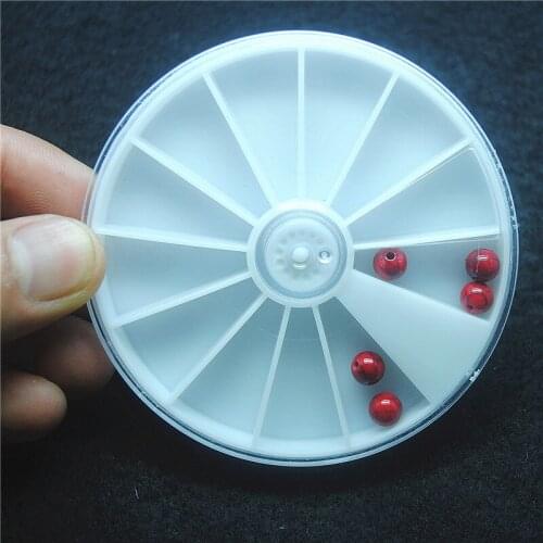 4PCS Plastic Box Round Shape 8CM Diameter For Small Items Collections New Arrived Easily For Taking Jewelry Findings