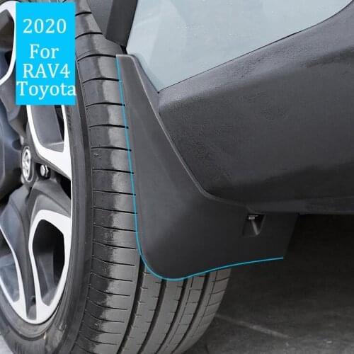 4Pcs Front And Rear Wheel Fenders Mud Flap Mudflaps Mudguards Mud Guards Flaps Splash Fender For Toyota RAV4 2019 2020 Trim