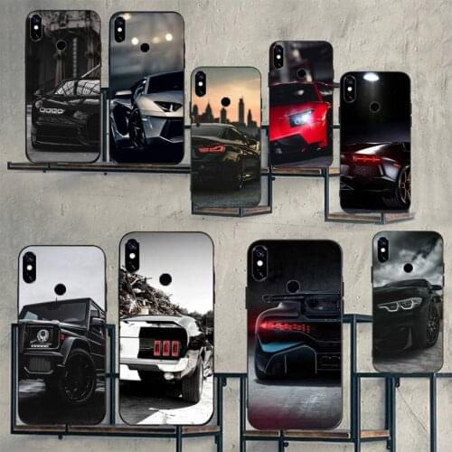 Sports Cars Male Men Phone Case For Xiaomi Redmi note 7 8 9 t k30 max3 9 s 10 pro lite Luxury brand shell funda coque