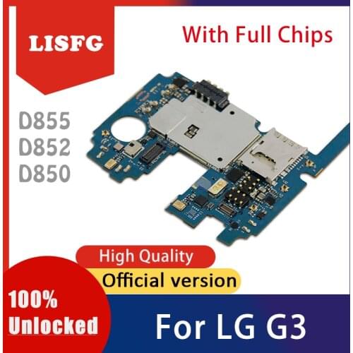 For LG G3 D855 D852 D850 D851 VS985 D858 Motherboard 16GB 32GB Factory Unlocked Mainboard For LG G3 Logic Board With Full Chips