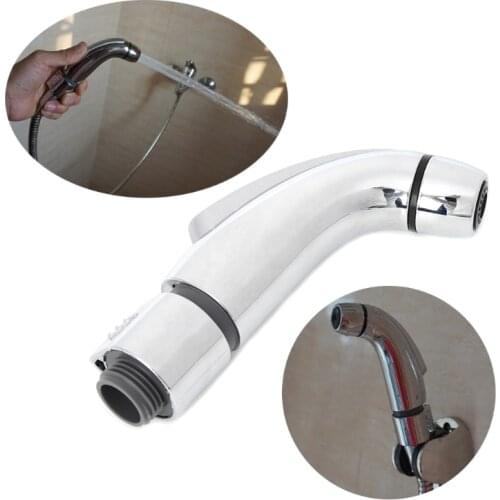 Chrome ABS Toilet Handheld Bidet Sprayer Shattaf Cloth Diaper Enema Shower Head C5AC