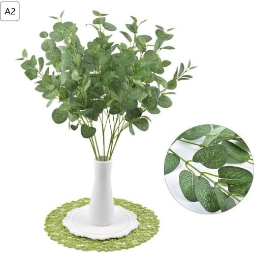 Fake Flowers Plant Nordic Style Eucalyptus Artificial Plants Wedding Silk Flower Bunch for Home Hotel Party Living Room Decor