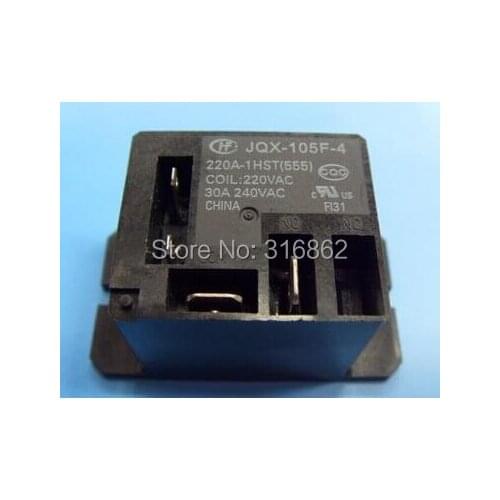 JQX-105F-4-220A-1HS JQX-105F-4 220A-1HST 30A 240VAC RELAY ORIGINAL 2PCS/LOT Free Shipping electronic Components kit