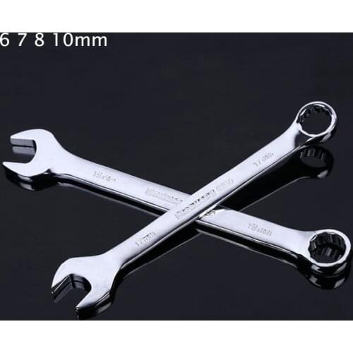 6-10mm Combination Wrench Spanner Open Box End Wrench Alloy Steel Ring Open Wrench Screw Driver Reversible Wrenches Repair Tool