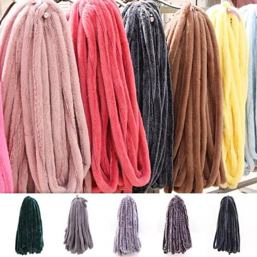 Artificial Rabbit Fur Ribbon Tapes DIY Apparel Sewing Fluffy Trimming Fabric Costume Edge Jacket Shoes Clothing Accessories