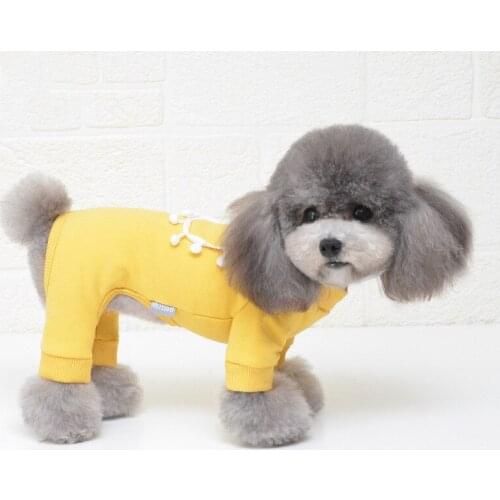 Cute Small Dogs Jumpsuit For Pet Cat Clothes Puppy Jumpsuit For Dog Coat For Chihuahua Pomeranian Dogs Sweet Pocket Clothin