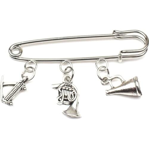 New Creative Design Cartoon Musical Note Brooch Enamel Pin Fashion Metal Badge Pins Brooches Clothes Decoration Jewelry Gift