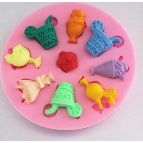 New ice cream DIY chocolate silicone fondant cake molds soap chocolate mould for the kitchen baking FM188