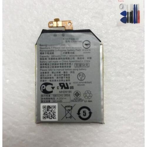 Original 3.8V 380mAh/365mAh C11N1540 Replacement Battery For ASUS watch smartwatch Built-in Li-ion bateria Li-Polymer Batterie