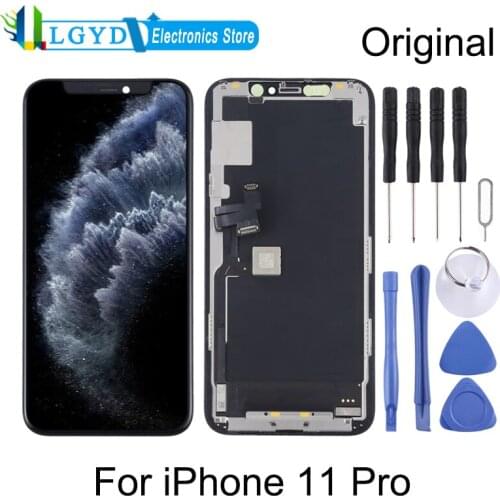 Original OLED Material LCD Screen and Digitizer Full Assembly for iPhone 11 Pro / for iPhone 11 Pro Max