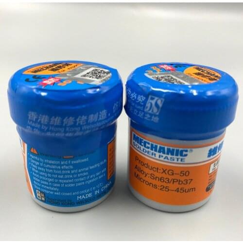 MECHANIC XG-50 Solder Paste tin cream Flux Paste Sn63/Pb37 25-45um XG-500 (XG-50)