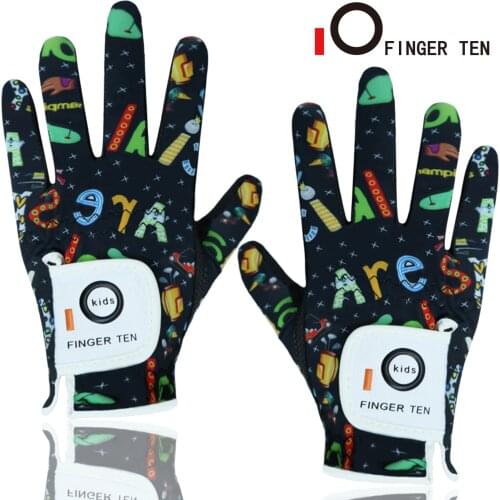 Golf Gloves Kids Rain Grip Hot Wet Left Hand Right Junior Boy Girl Value 2 Pack Lh Rh Durable Fit Age 2-10 Years Golf Gloves