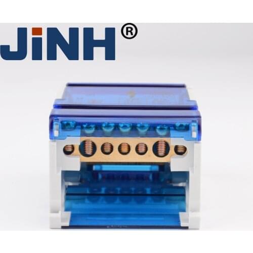 Distribution Box Din Rail Screw Connection Terminal Block 4*7 Universal Electric Wire Junction Box