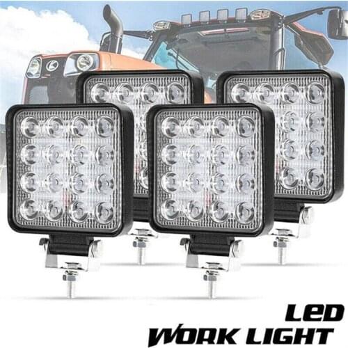 Led Light Bar 48w LED Bar for Cars 4x4 Spotlight Offroad SUV ATV Tractor Boat Trucks Excavator LED Strip Car 12V 24V Work Lights