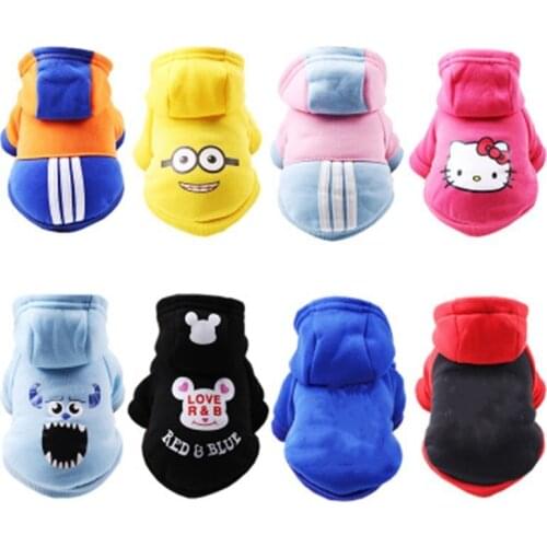 Warm Cat Clothes Winter Pet Clothing for Cats Fashion Outfits Coats Soft Sweater Hoodie Rabbit Animals Spring Pet Supplies 1b44