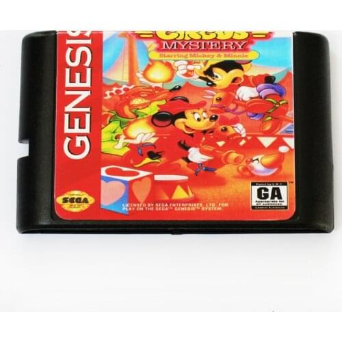 Great circus mystery starring mickey and minnis 16 bit MD Game Card For Sega Mega Drive For SEGA Genesis
