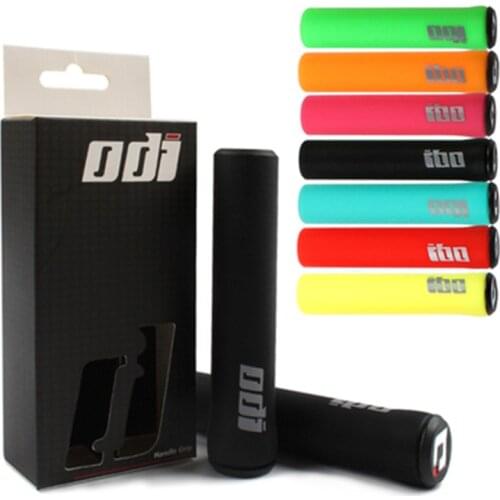 1pair ODI Bike Handle Bar Grips Manopole MTB Grips Bicycle Handlebar Cover with Bar End Plugs Mountain Bike Accessories