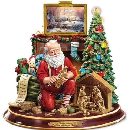 10Pcs Christmas Tree Paste Window Sculpture Train Decorations Stickers Christmas Decorations Winter Home Decoration Present