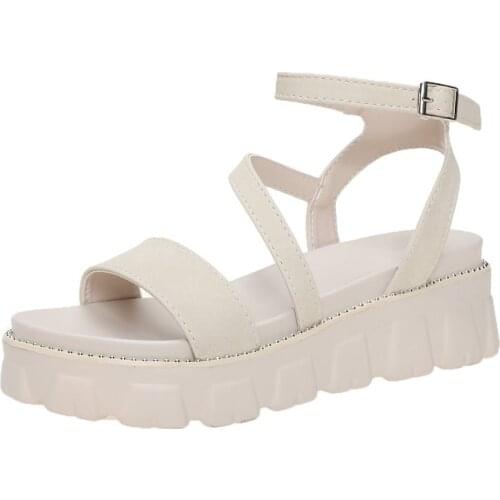 2021 Wedges Sandals Platform Shoes For Women Summer High Heels White Casual