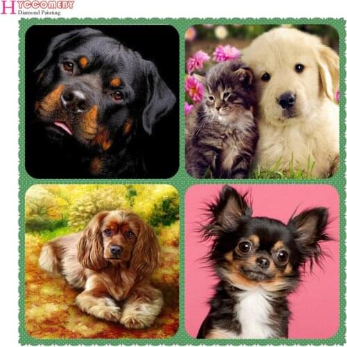 Dog,Diamond Painting,Full,Animal,Diamond Embroidery,5D,Cross Stitch,Mosaic,Round,Rhinestone,DIY,Home,Decoration,,Christmas