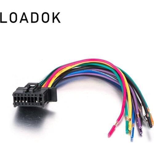 Car ISO Power Wire Stereo Radio Wiring Harness Connector Adaptor Cable for Pioneer DEH P-series 2010 up 16 Pin