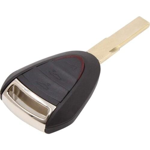 Uxcell 3 Buttons Blank Key Fob Remote Control Case Shell Replacement for Porsche Boxster 987 Cayman 911 997