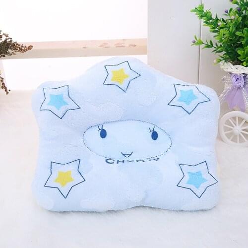 Baby Shaping Pillow Baby Nursing Pillow Infant Newborn Sleep Support Concave Cartoon Pillow Cushion Prevent Flat Head Room Decor
