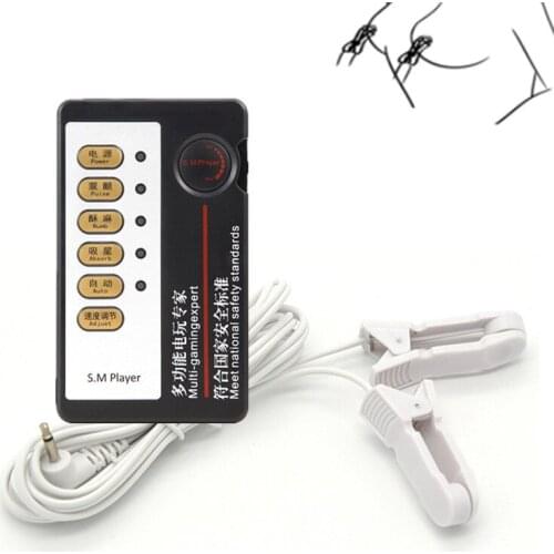 Electric Shock Kit ,Electro Shock Nipple Clamps BDSM Clitoris Clip Stimulator Erotic Adult Games Medicla Sex Toys For Couples