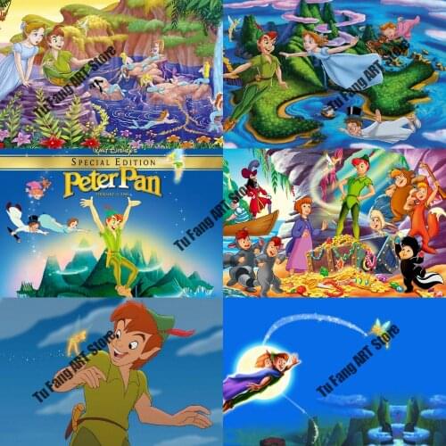 Peter Pan Canvas Painting Disney Posters and Prints Nordic Wall Art Home Decoration Pictures for Living Room Decor Gift