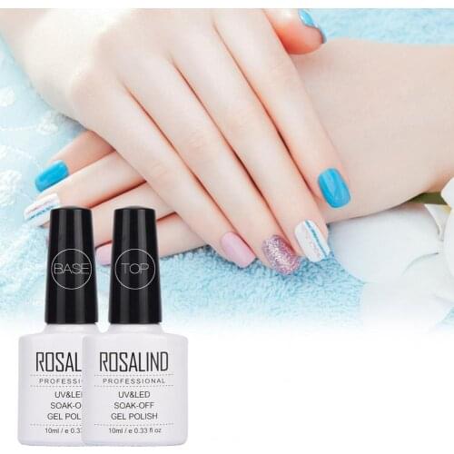 Nail Polish Top Base Coat Gel Polish UV Shiny Sealer Soak off Reinforce Long Lasting Nail Art Manicure Gel Lak Varnish Primer