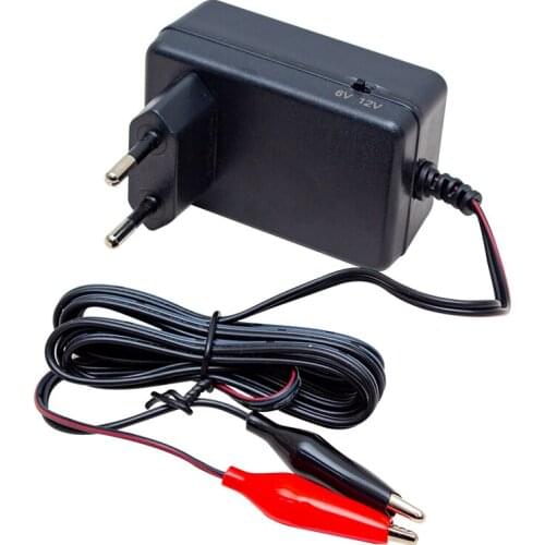 MERVESAN MT-6/12C 6V-12V 1 AMP BATTERY CHARGER ADAPTER (KROKODİL ENDED) POWERMASTER 6V-12V