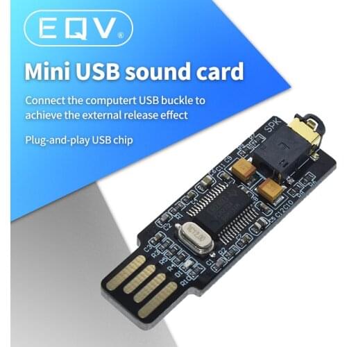 NIANNIANXINDIANZI Mini PCM2704 USB Audio Sound Card DAC Decoder Board Free Drive for PC laptop