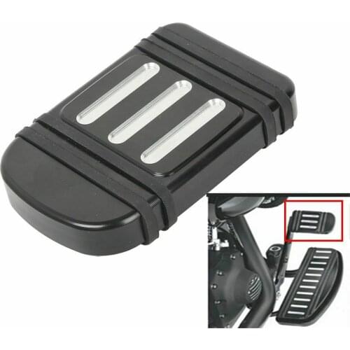 Motorcycle CNC Brake Pedal Pad Cover For Harley Touring 1980-2018 Electra Street Glide Softail 1986-2017 Dyna 2012-2016