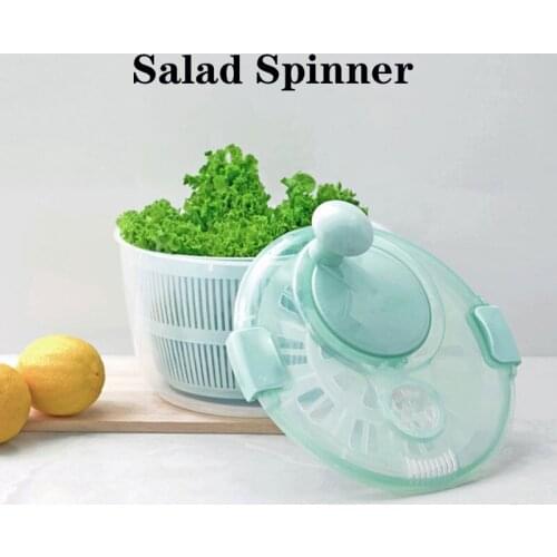 New Vegetable Salad Spinner Salad Fruit and Dehydrater Drain Basket Household Vegetable and Fruit Cleaning Kitchen Tool Gadgets