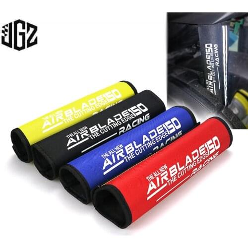 Pair Motorcycle Fabric Velcro Shock Absorber Strip Guard Wrap Cover Skin Protector for Honda AIR BLADE 150 All Years Accessories