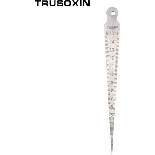 Professional Tools 1-15mm Welding Taper Gauge Stainless Steel Ruler Welding Inspection Taper Gauge Metric Imperial Measure Tool