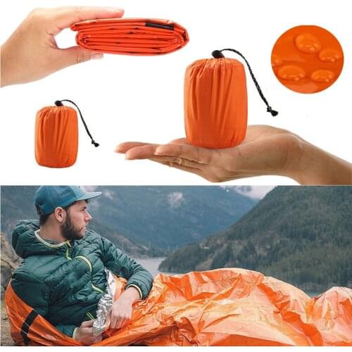 Emergency Survival Thermal Sleeping Bag Emergency Blanket Outdoor Travel Camping Hiking Tube Tent