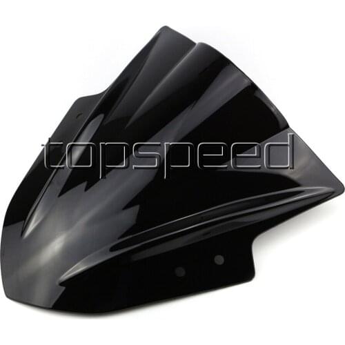 Black Motorcycle Windshield Windscreen For Kawasaki Ninja300 EX300 2013 2014 2015 2016 2017